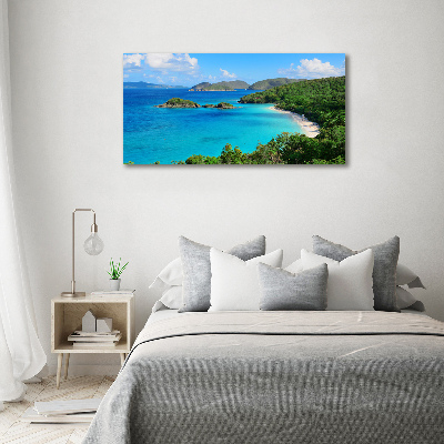 Pintura en acrílico horizontal Islas Vírgenes