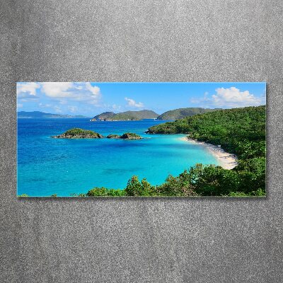 Pintura en acrílico horizontal Islas Vírgenes