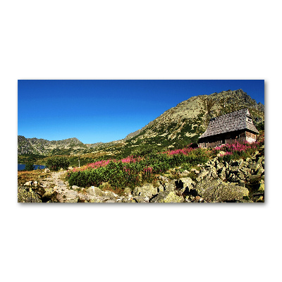 Cuadro metacrilato horizontal Cabaña de pastor en el valle