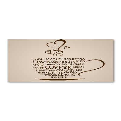 Cuadro acrílico horizontal Una taza de café