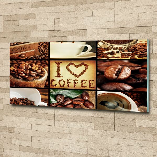 Foto en metacrilato horizontal Collage de café