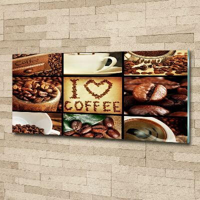 Foto en metacrilato horizontal Collage de café