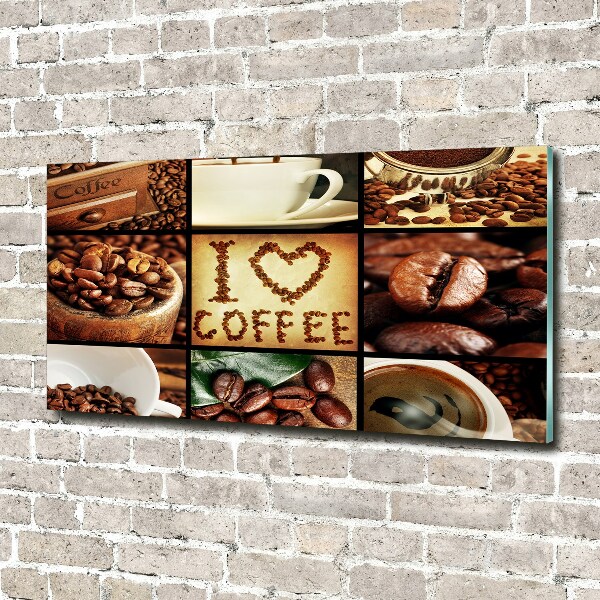 Foto en metacrilato horizontal Collage de café