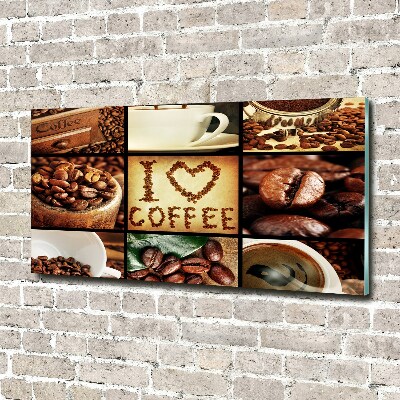 Foto en metacrilato horizontal Collage de café
