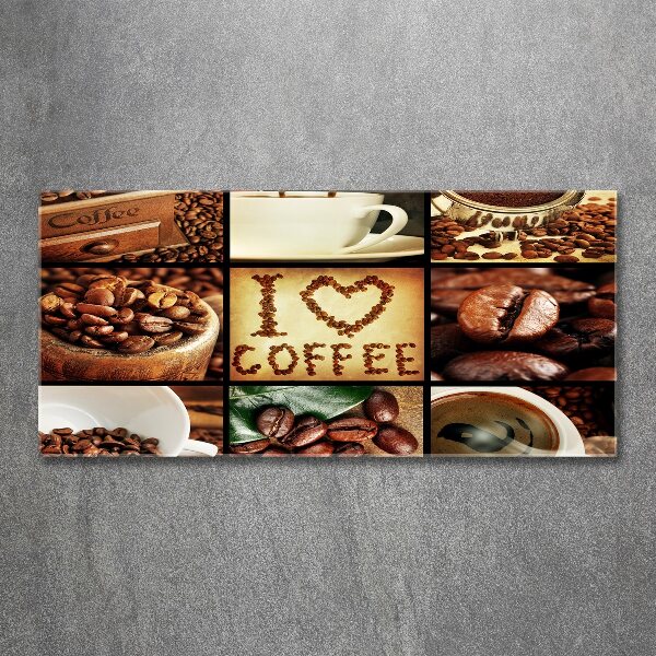 Foto en metacrilato horizontal Collage de café