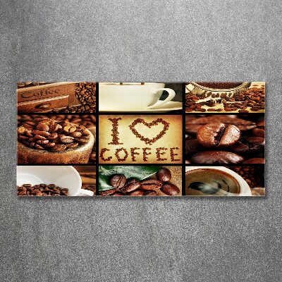 Foto en metacrilato horizontal Collage de café