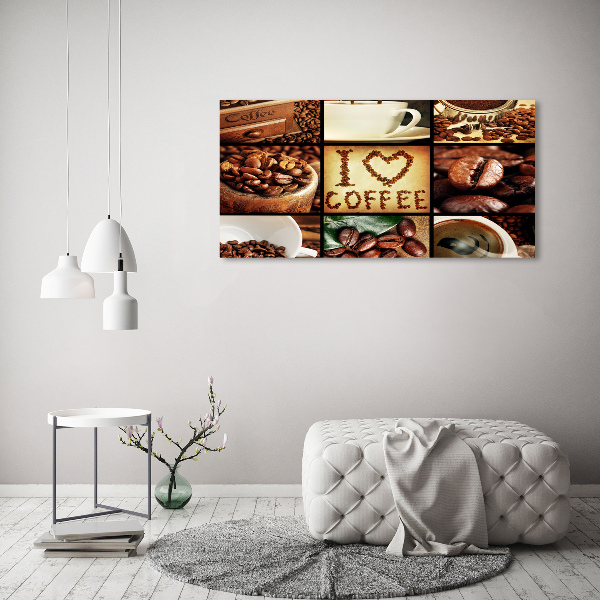 Foto en metacrilato horizontal Collage de café