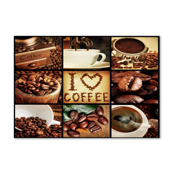 Foto en metacrilato horizontal Collage de café