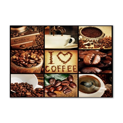 Foto en metacrilato horizontal Collage de café