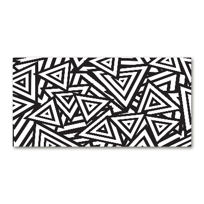 Cuadro acrílico horizontal Fondo de triángulos