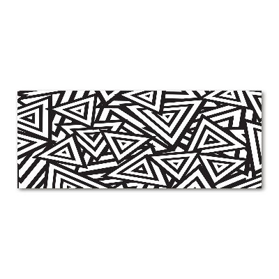 Cuadro acrílico horizontal Fondo de triángulos