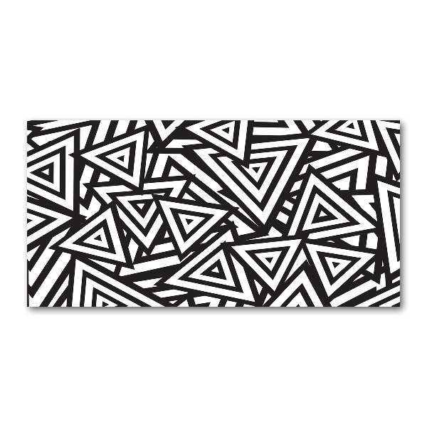 Cuadro acrílico horizontal Fondo de triángulos