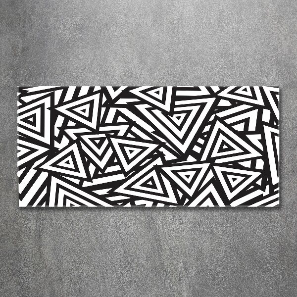 Cuadro acrílico horizontal Fondo de triángulos