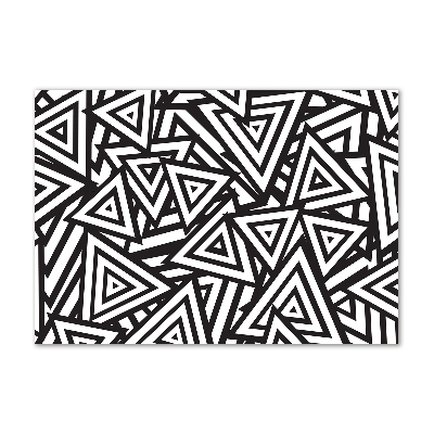 Cuadro acrílico horizontal Fondo de triángulos