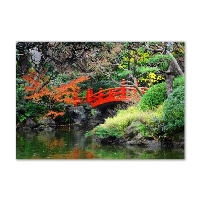 Cuadro acrílico horizontal jardín japonés