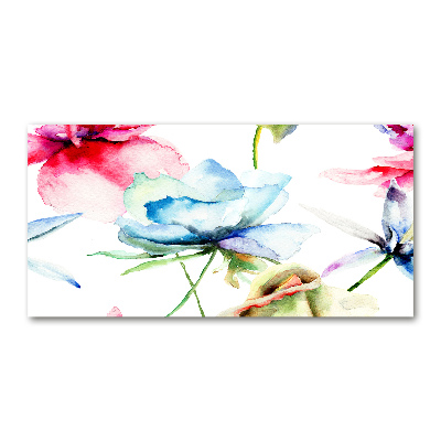 Cuadro metacrilato horizontal Amapolas