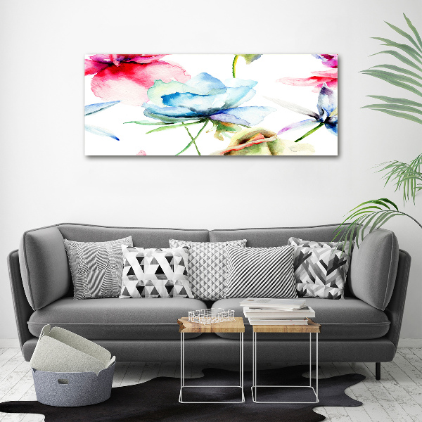 Cuadro metacrilato horizontal Amapolas