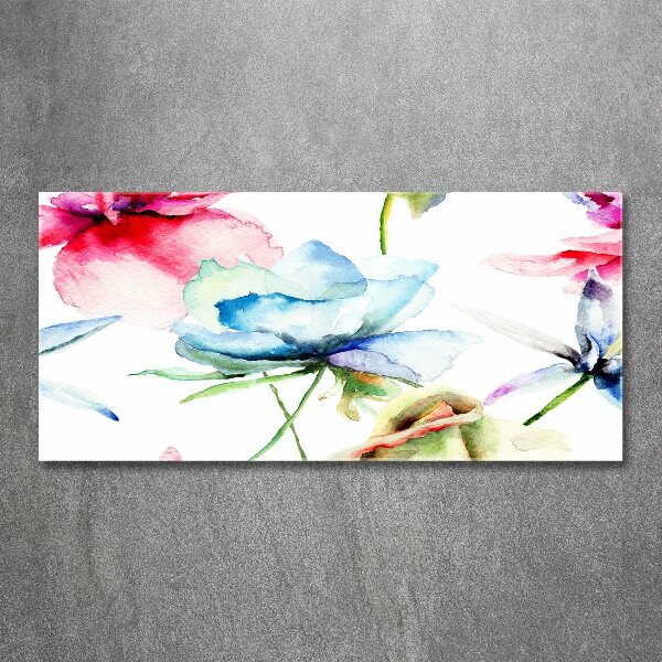 Cuadro metacrilato horizontal Amapolas