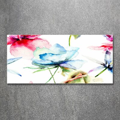 Cuadro metacrilato horizontal Amapolas