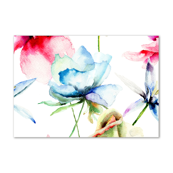 Cuadro metacrilato horizontal Amapolas