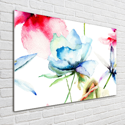 Cuadro metacrilato horizontal Amapolas