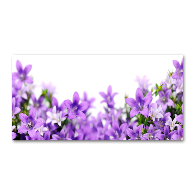 Cuadro metacrilato horizontal Campanas moradas