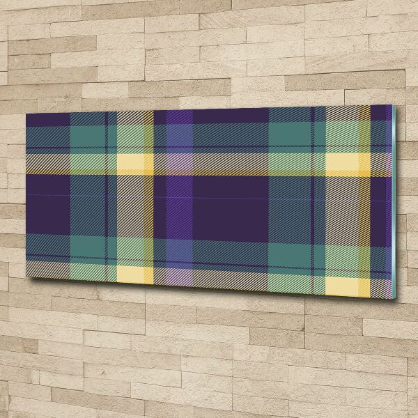 Pintura en acrílico horizontal Textura a cuadros