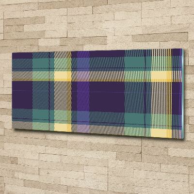 Pintura en acrílico horizontal Textura a cuadros