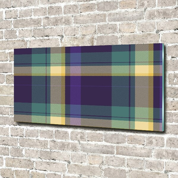 Pintura en acrílico horizontal Textura a cuadros