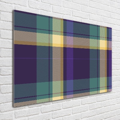 Pintura en acrílico horizontal Textura a cuadros