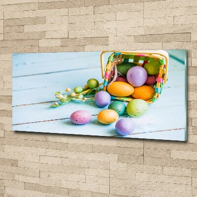 Pintura en acrílico horizontal huevos de Pascua