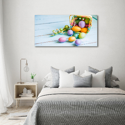 Pintura en acrílico horizontal huevos de Pascua