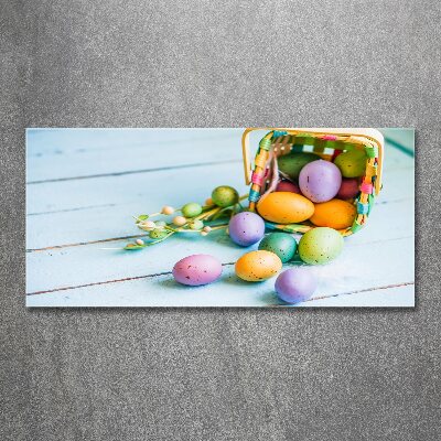 Pintura en acrílico horizontal huevos de Pascua
