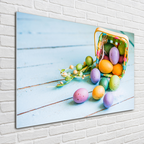 Pintura en acrílico horizontal huevos de Pascua