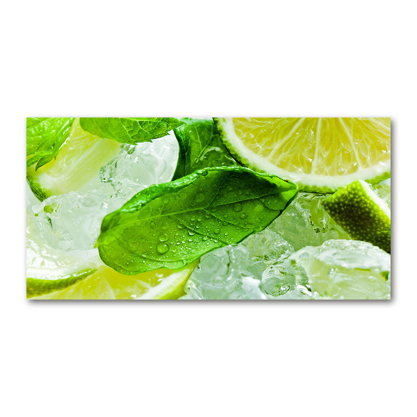Cuadro metacrilato horizontal Lima con hielo