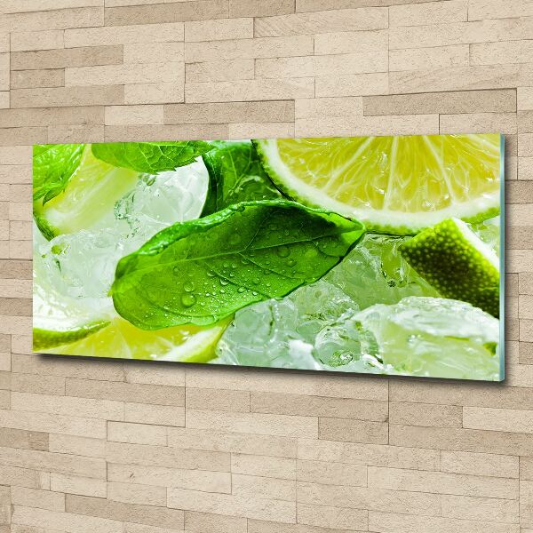 Cuadro metacrilato horizontal Lima con hielo