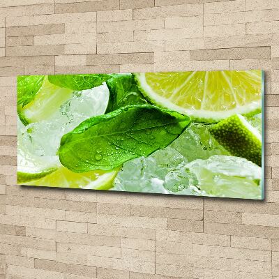 Cuadro metacrilato horizontal Lima con hielo
