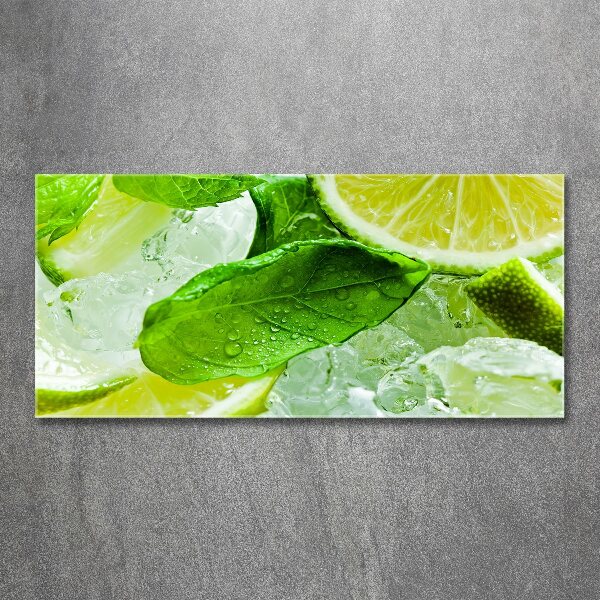 Cuadro metacrilato horizontal Lima con hielo