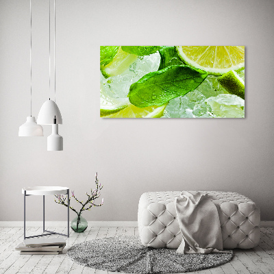 Cuadro metacrilato horizontal Lima con hielo