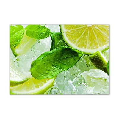 Cuadro metacrilato horizontal Lima con hielo