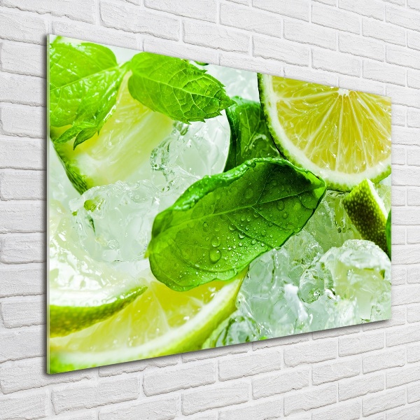 Cuadro metacrilato horizontal Lima con hielo