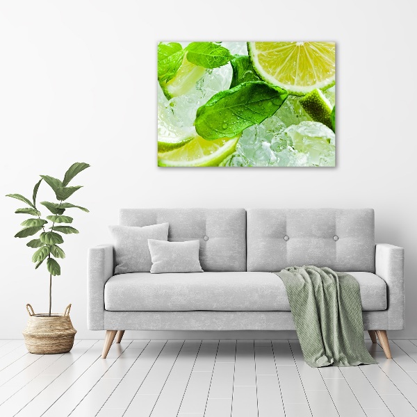 Cuadro metacrilato horizontal Lima con hielo