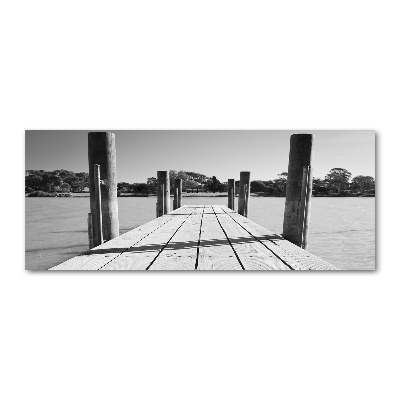 Cuadro metacrilato horizontal Muelle de madera