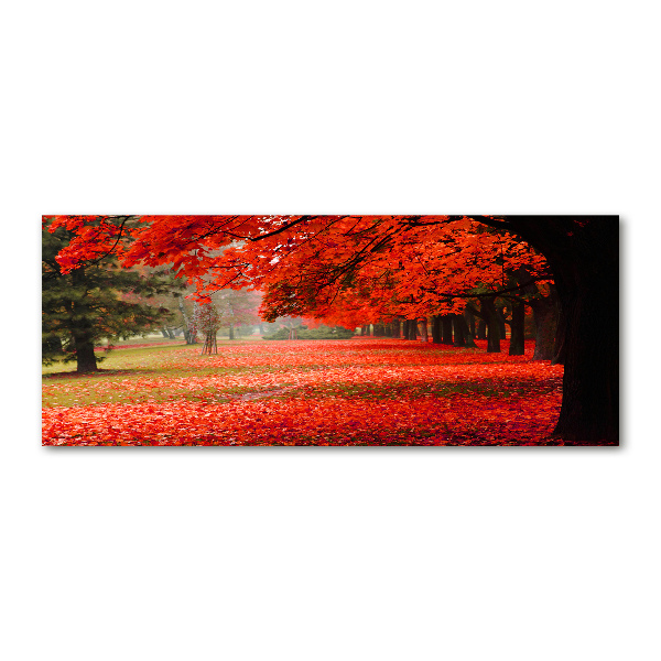 Pintura en acrílico horizontal Árboles en otoño