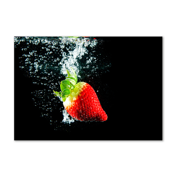 Cuadro acrílico horizontal Fresa bajo el agua