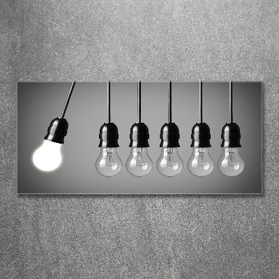 Pintura en acrílico horizontal Seis bombillas