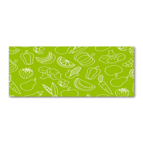 Cuadro metacrilato horizontal Frutas y verduras