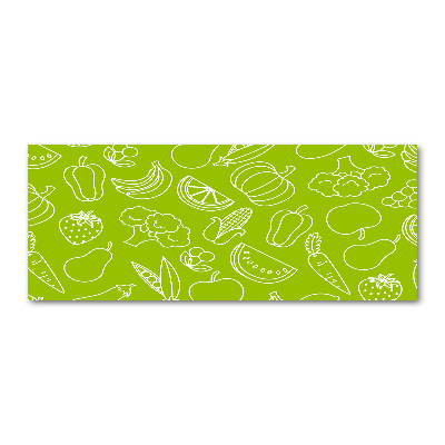 Cuadro metacrilato horizontal Frutas y verduras