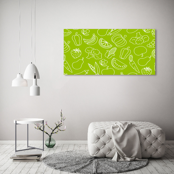 Cuadro metacrilato horizontal Frutas y verduras