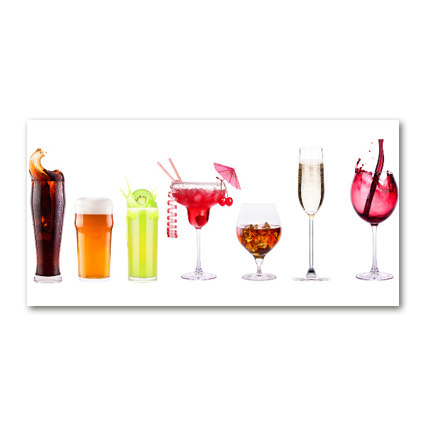 Cuadro acrílico horizontal Juego de bebidas